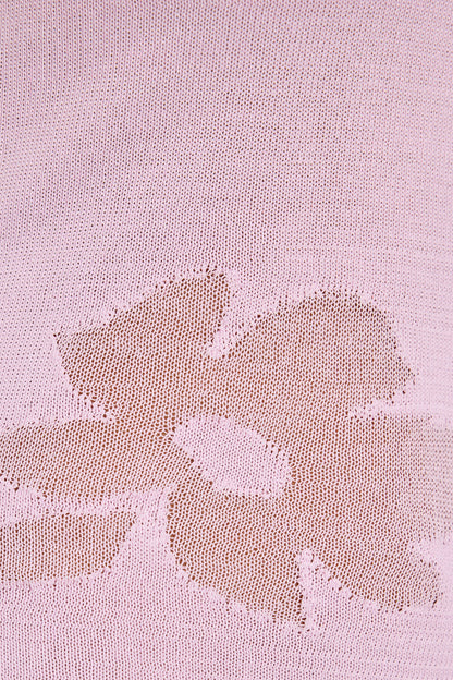 Sheer Flower Tank Top Pink Garage Clothing Women