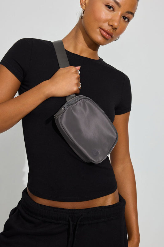 Active Belt Bag Gray Garage Clothing Women