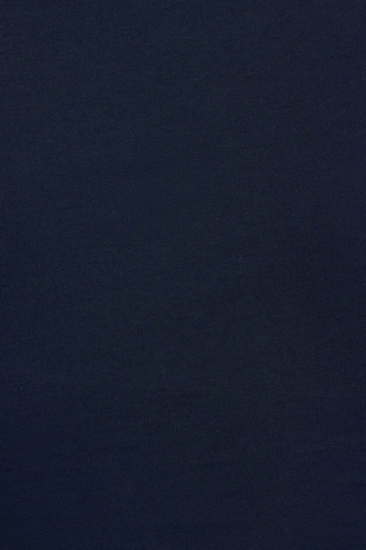 Estelle Mock Neck T Shirt Navy Garage Clothing Women