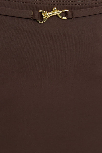 Belted Swim Skirt Brown Garage Clothing Women