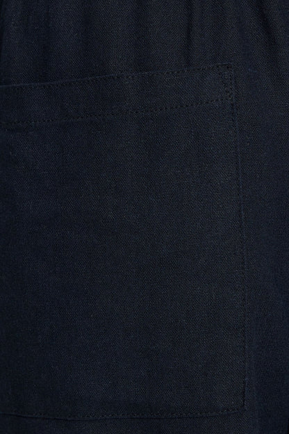 Lina Linen Shorts Navy Garage Clothing Women