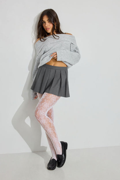 Lace Tights WHITE Garage Clothing Women