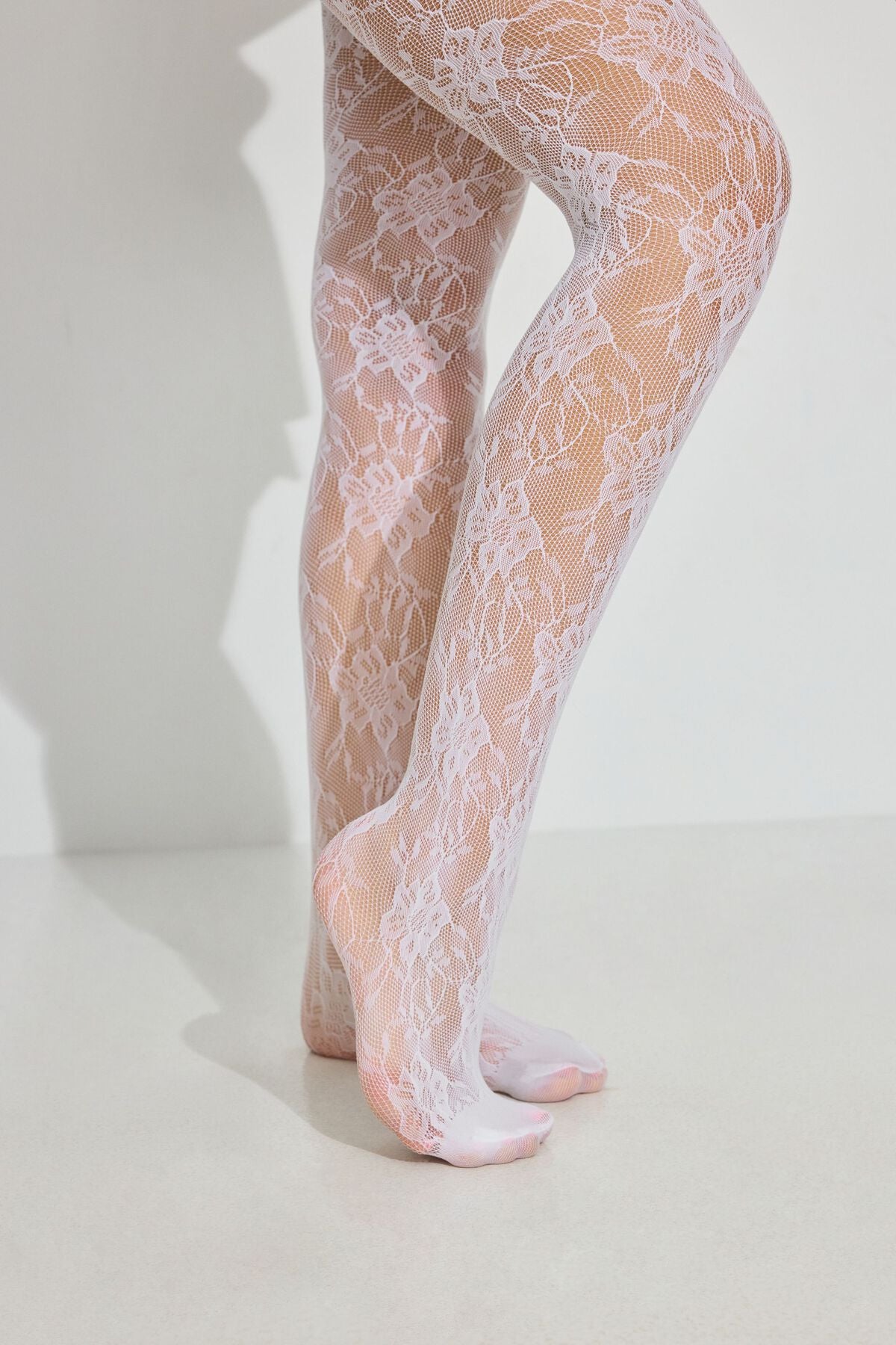 Lace Tights WHITE Garage Clothing Women