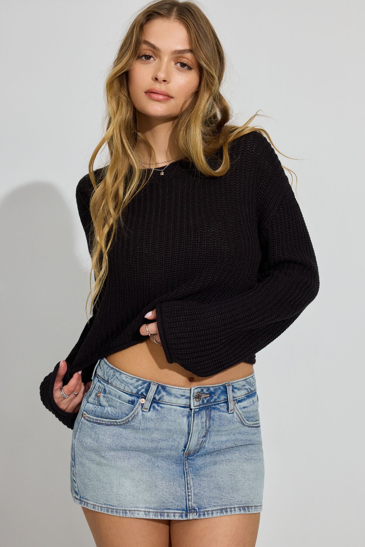 Boxy Sweater Black Garage Clothing Women