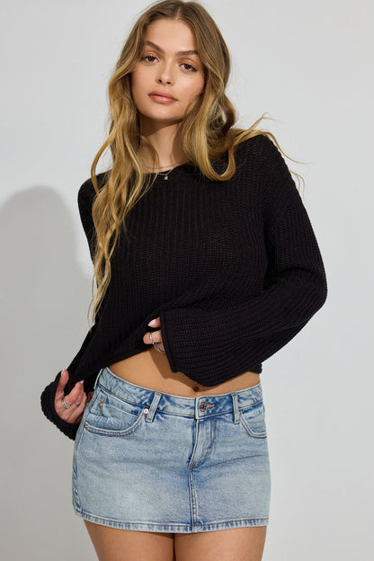 Boxy Sweater Black Garage Clothing Women