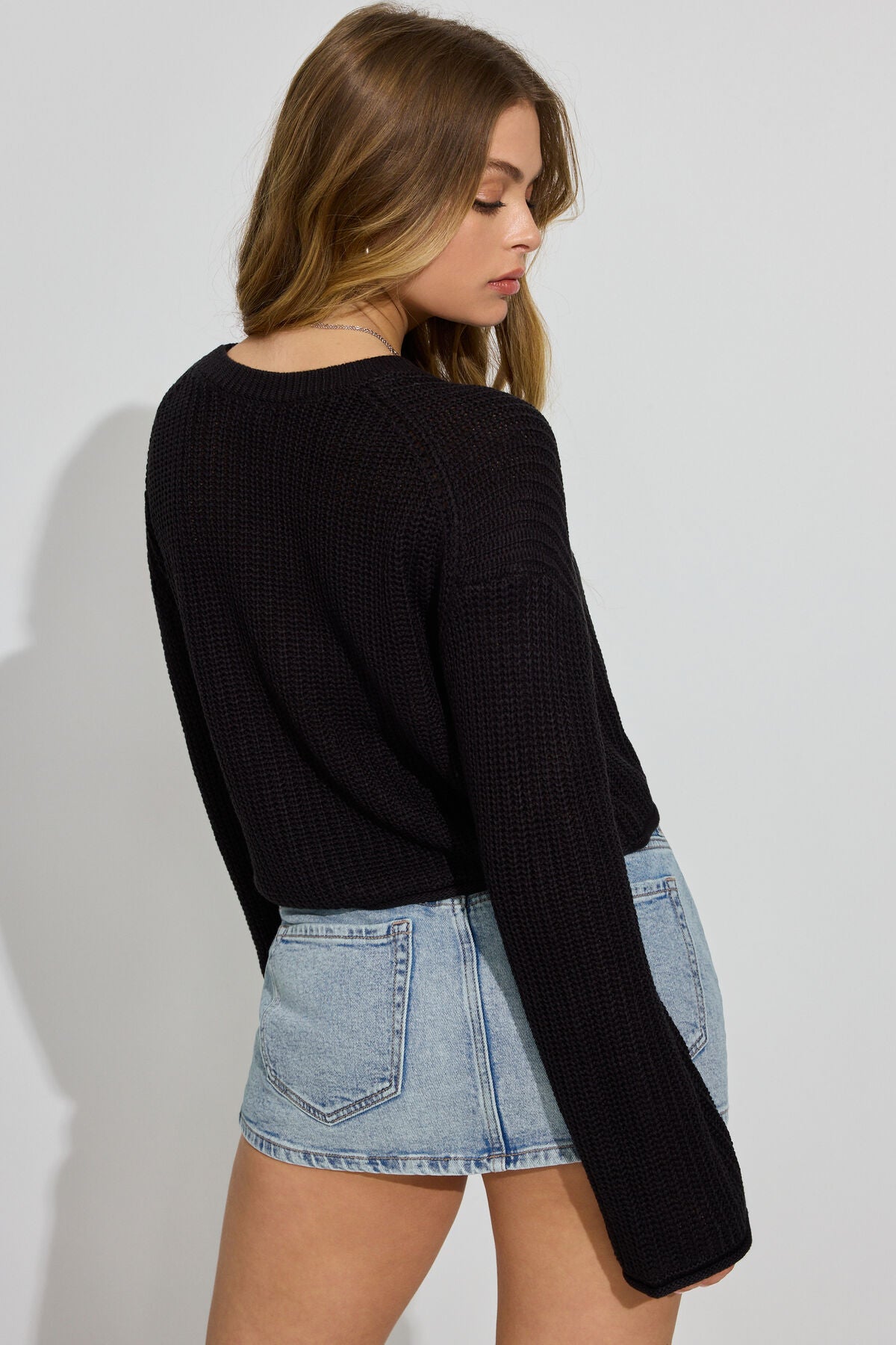 Boxy Sweater Black Garage Clothing Women