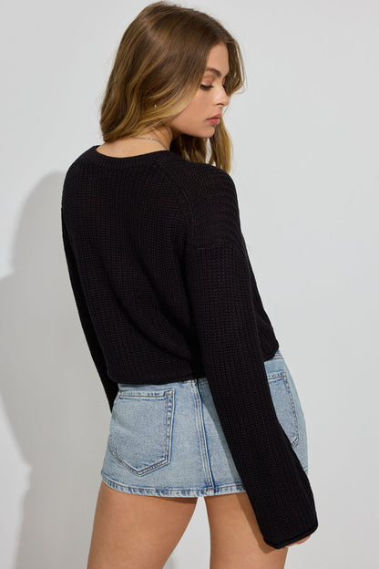 Boxy Sweater Black Garage Clothing Women