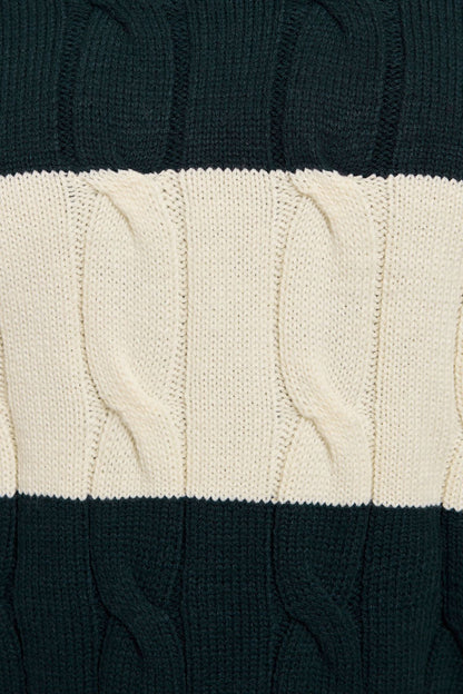Oversized Cable Sweater Blue Garage Clothing Women