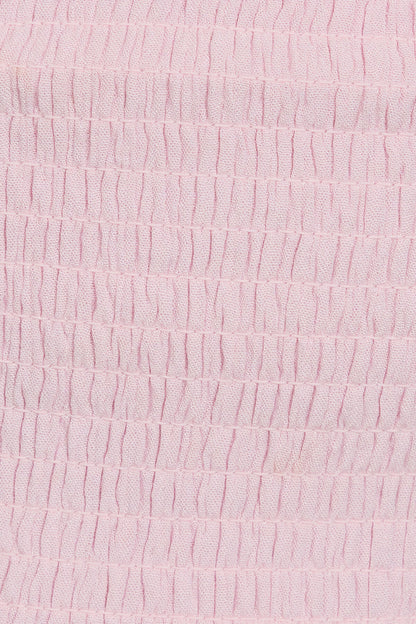 Samantha Smocked Halter Top Pink Garage Clothing Women