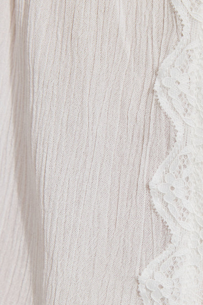 Lace Trim Flyaway Cami Top White Garage Clothing Women