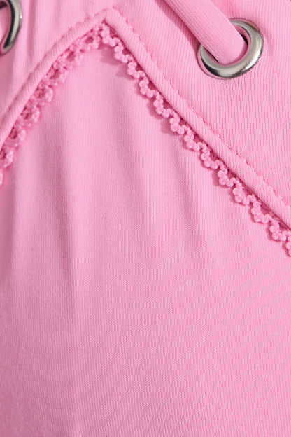 Cheeky Side Tie Bikini Bottom Pink Garage Clothing Women