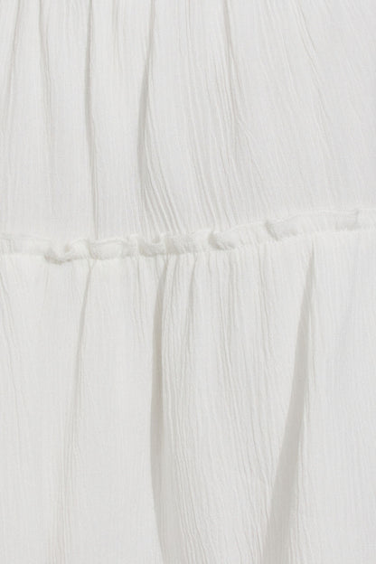 Tiered Mini Skirt WHITE Garage Clothing Women