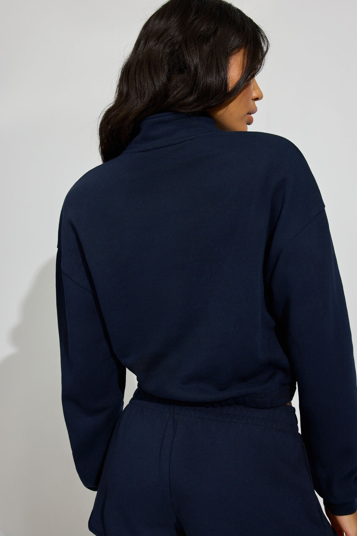 SoftTerry Half Zip Sweatshirt Navy Garage Clothing Women