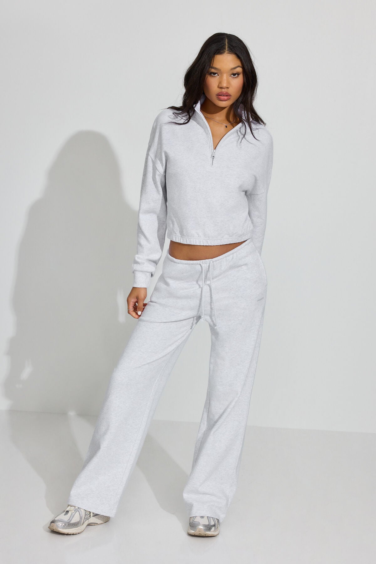 SoftTerry Half Zip Sweatshirt Gray Garage Clothing Women