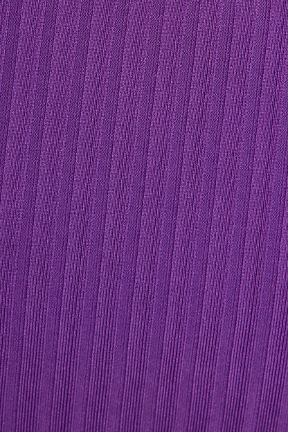 Ribbed Slider Triangle Bikini Top Purple Garage Clothing Women