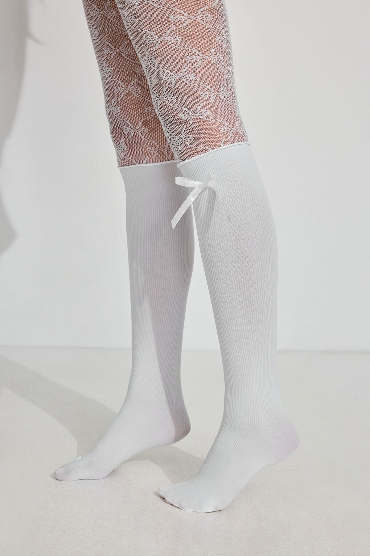 Bow Tights White Garage Clothing Women