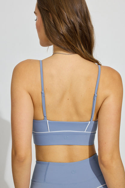 SoftActive Piping Bralette Blue Garage Clothing Women