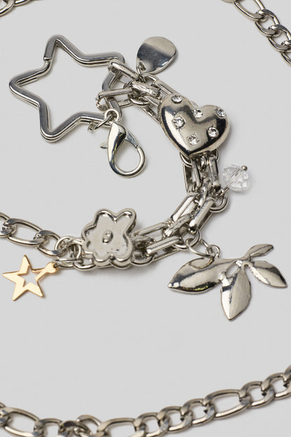 Multi Charm Chain Belt PINK Garage Clothing Women