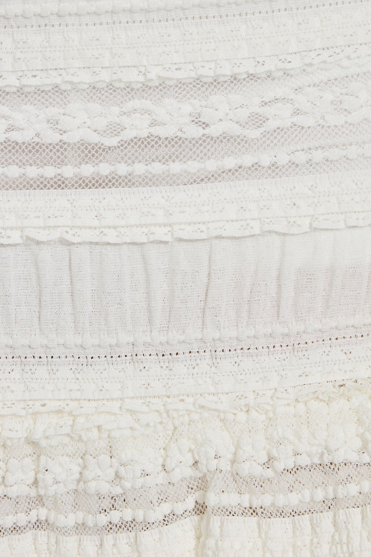 Ruffle Lace Skirt White Garage Clothing Women