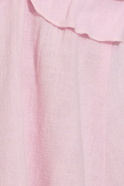 Strappy Peplum Cami Top Pink Garage Clothing Women