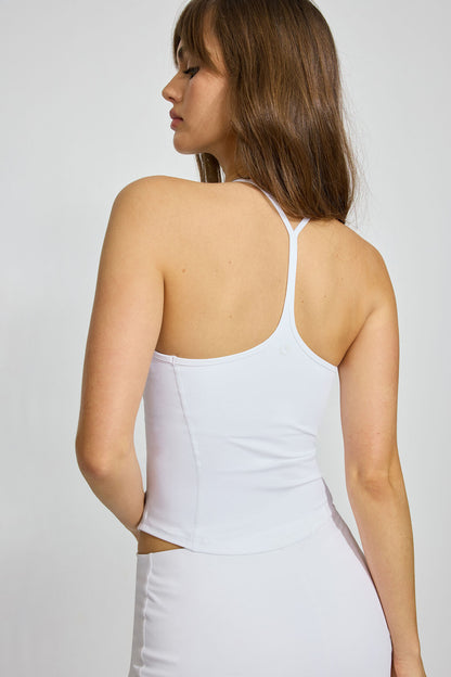 SoftActive T-Back Tank Top White Garage Clothing Women