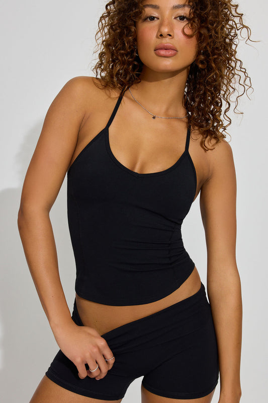 SoftActive T-Back Tank Top Black Garage Clothing Women