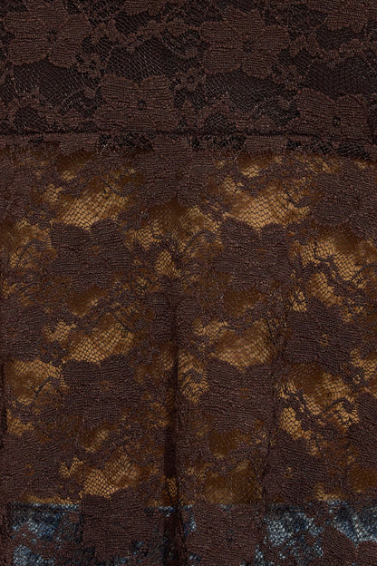 Lace Flyaway Cami Top Brown Garage Clothing Women