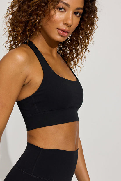 SoftActive Open Back Bra Black Garage Clothing Women