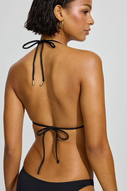 Slider Triangle Bikini Top Black Garage Clothing Women