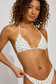 White/Blue Ditsy Print