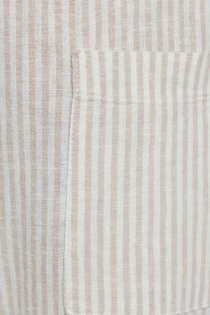 Millie Linen Pull-On Pants Beige Garage Clothing Women