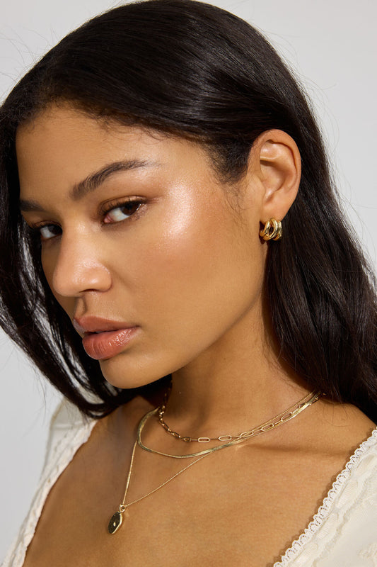 3 Pack Abstract  Earrings Yellow Garage Clothing Women