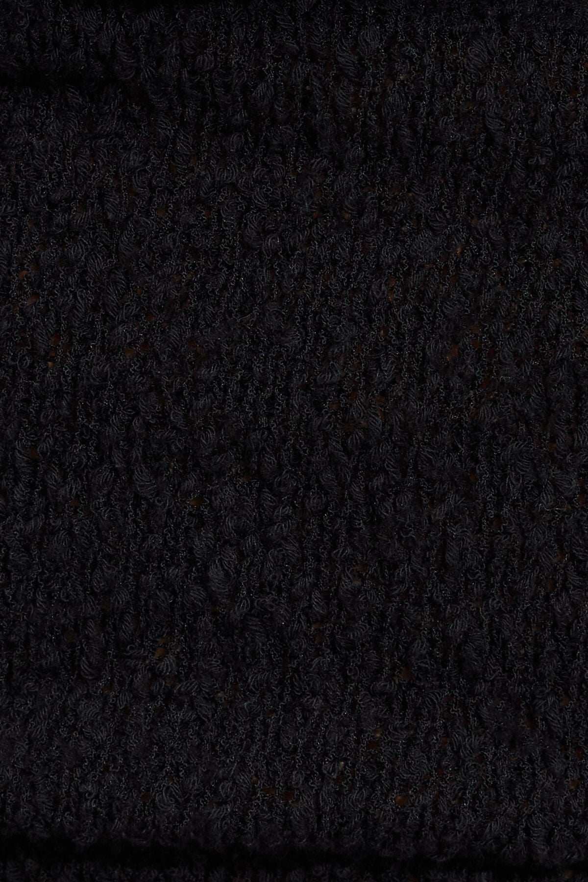 Bouclé Cowl Halter Top Black Garage Clothing Women