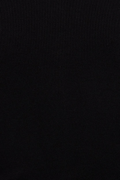 Crewneck Snap Cardigan Black Garage Clothing Women