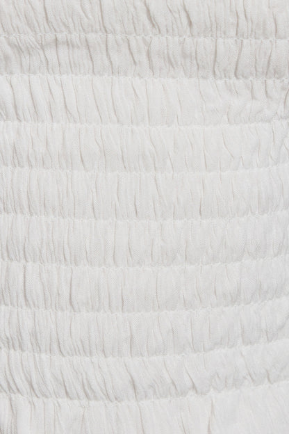 Open Back Smocked Cami Top White Garage Clothing Women