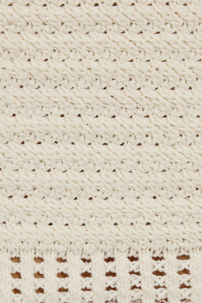 Crochet Tube Top Beige Garage Clothing Women