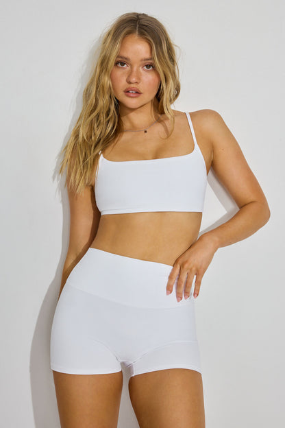 SoftActive Booty Shorts WHITE Garage Clothing Women