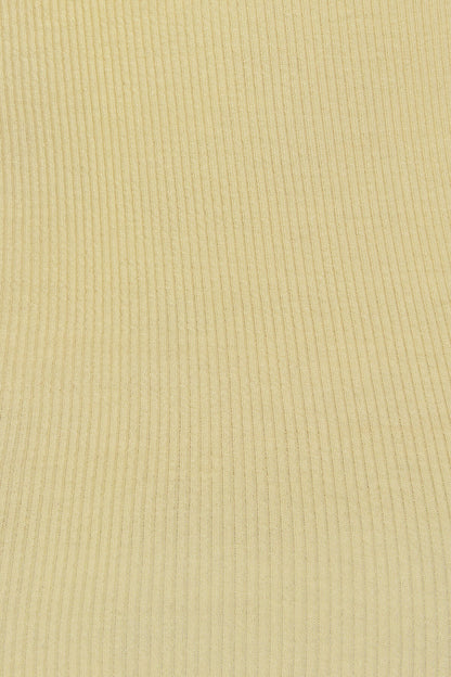 Scoop Neck Ribbed Tank Top Yellow Garage Clothing Women