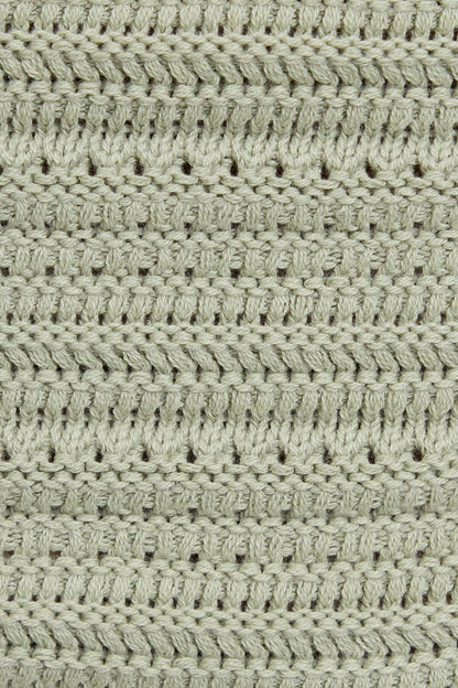 Plunge Neckline Crochet Halter Top Green Garage Clothing Women