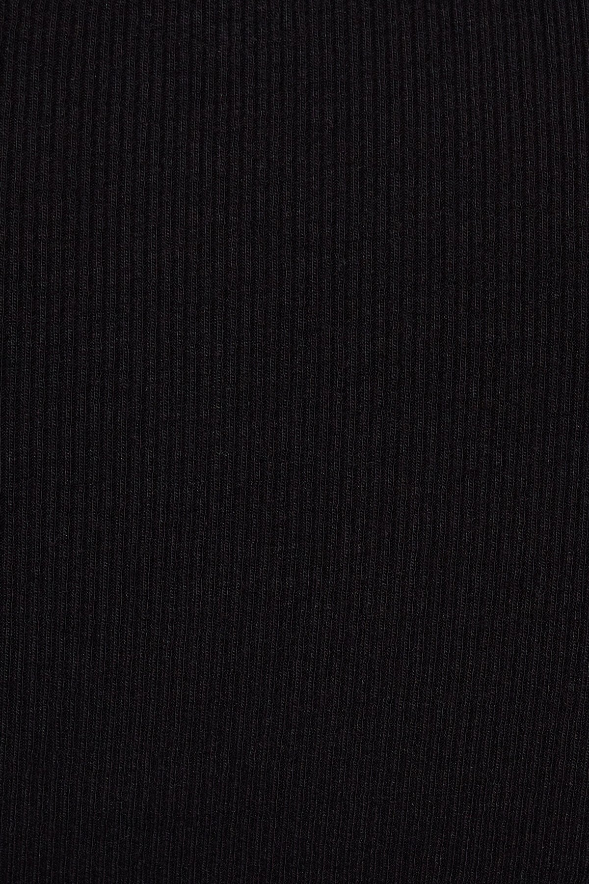 Estelle Ribbed Long Sleeve T Shirt Black Garage Clothing Women