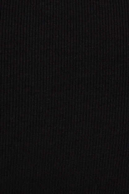 Estelle Ribbed Long Sleeve T Shirt Black Garage Clothing Women