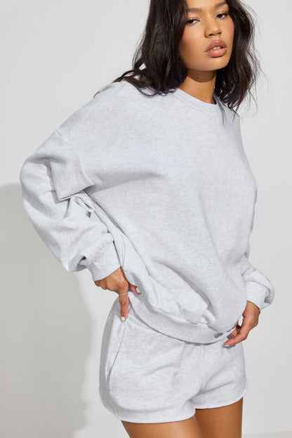 UltraFleece Crewneck Sweatshirt Gray Garage Clothing Women
