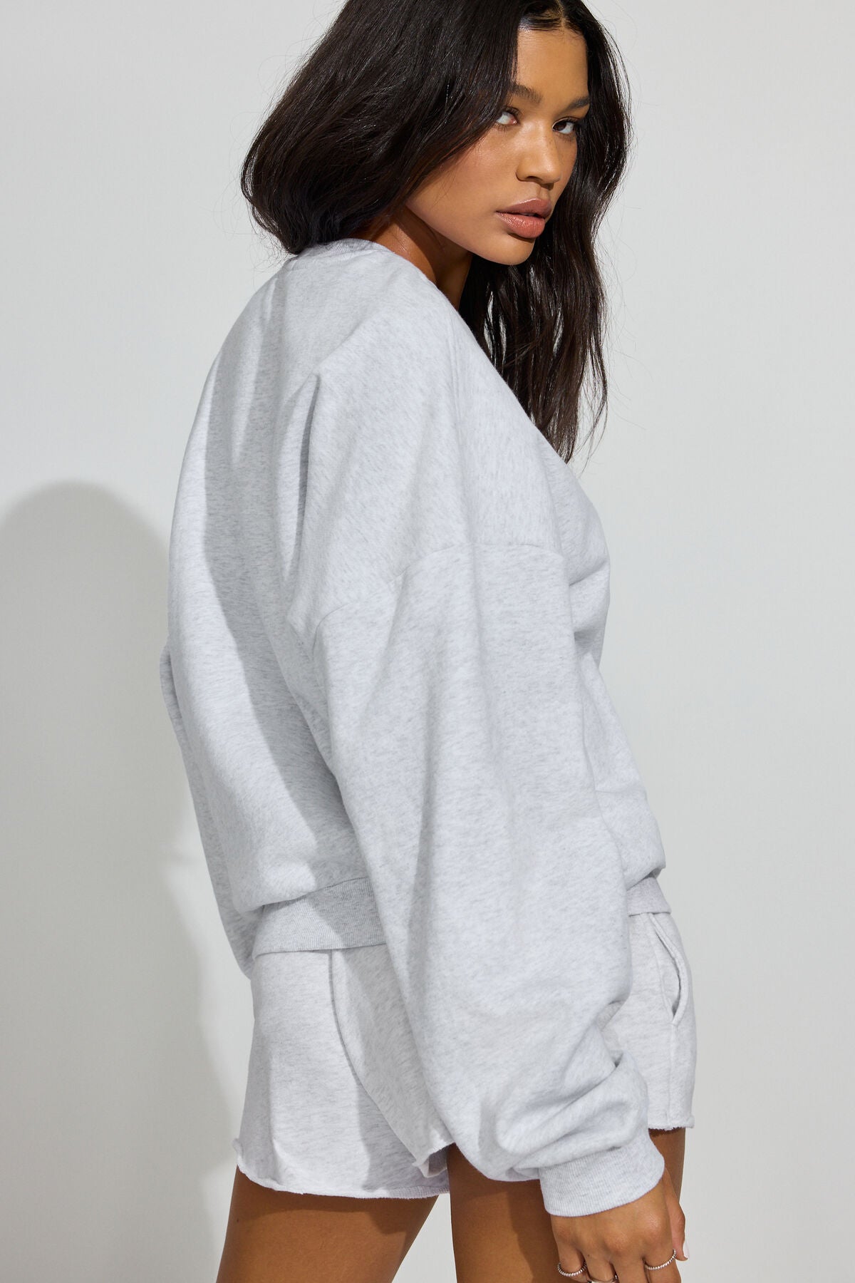 UltraFleece Crewneck Sweatshirt Gray Garage Clothing Women