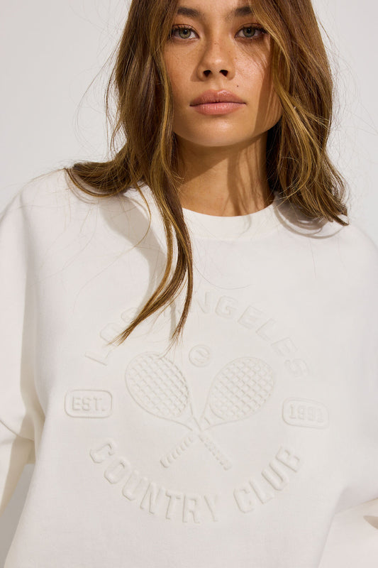 UltraFleece Crewneck Sweatshirt WHITE Garage Clothing Women