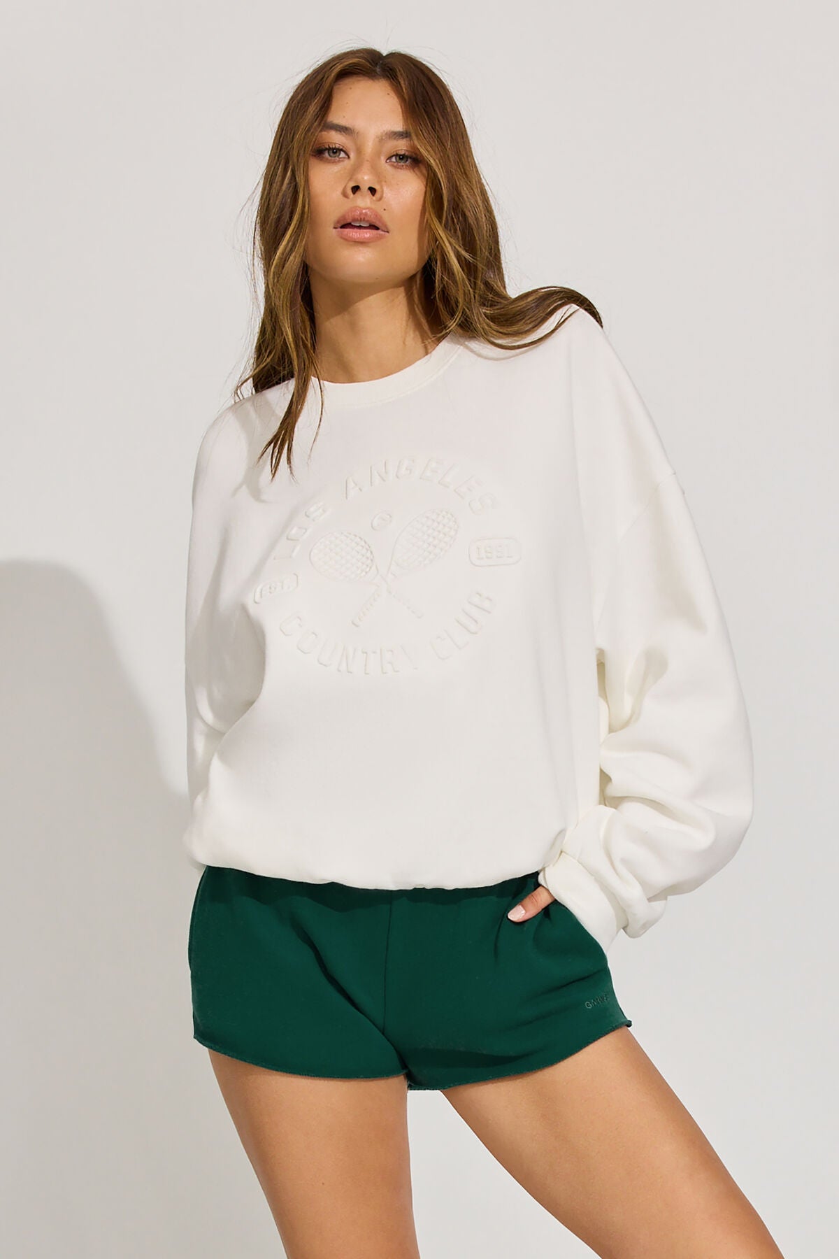 UltraFleece Crewneck Sweatshirt WHITE Garage Clothing Women