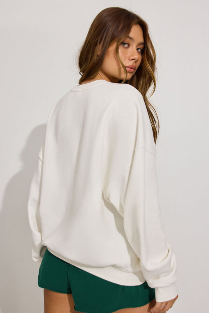 UltraFleece Crewneck Sweatshirt WHITE Garage Clothing Women