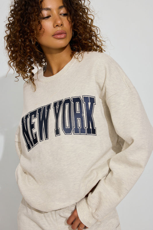 UltraFleece Crewneck Sweatshirt Beige Garage Clothing Women