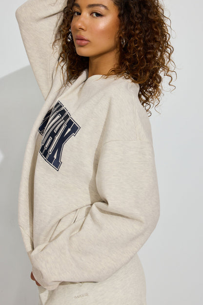 UltraFleece Crewneck Sweatshirt Beige Garage Clothing Women