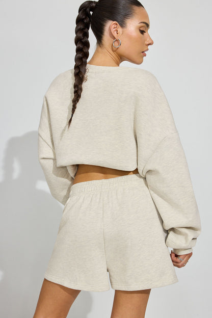UltraFleece Slouchy Shorts Beige Garage Clothing Women