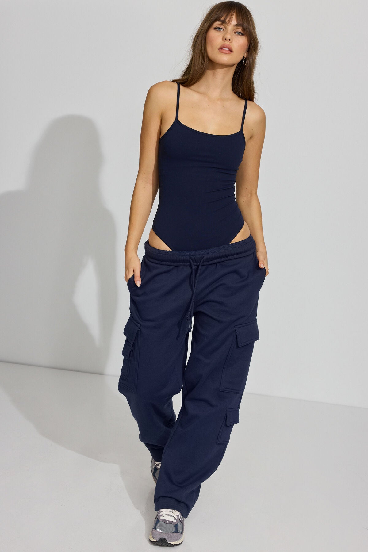 SoftActive Scoop Cami Bodysuit Navy Garage Clothing Women